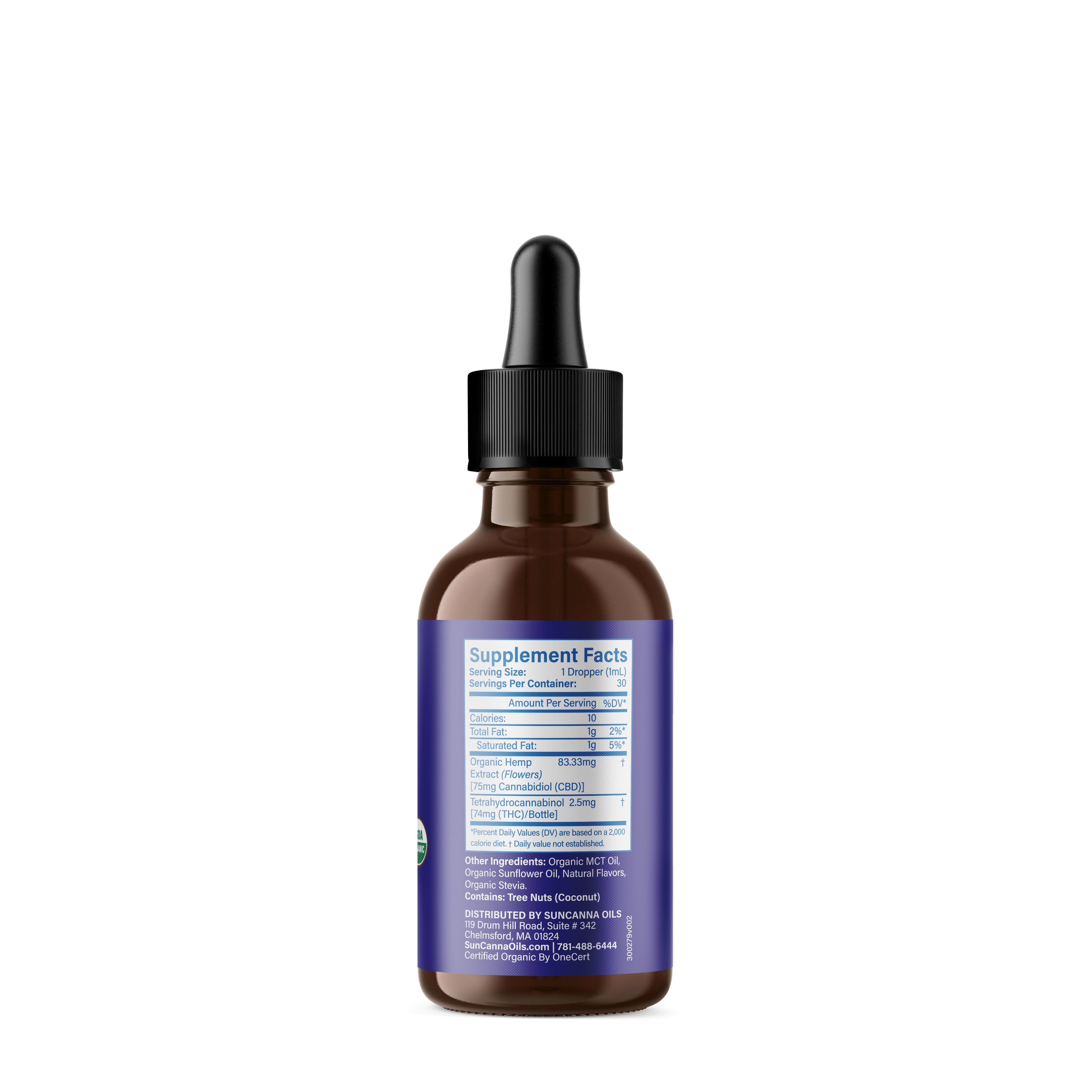 2250mg_Tropical Full Spectrum Tincture_Back